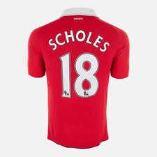 2010-11 Manchester United Home Shirt Scholes [Excellent] L