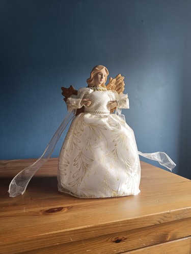 Gold cream angel christmas - gold,