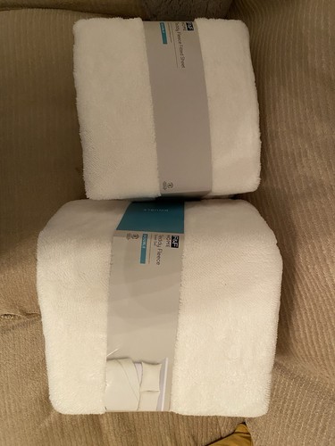 Tesco ivory double fleece - ivory,