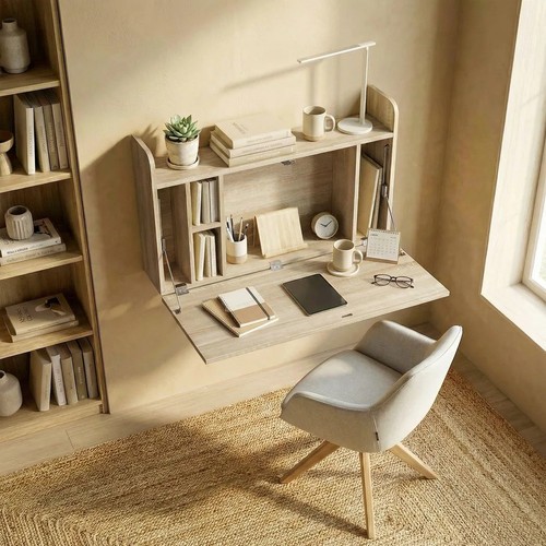 Wall mounted drop leaf desk - mounted,