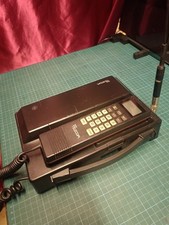 British Telecom BT Amber NEC Transportable vintage mobile phone working 