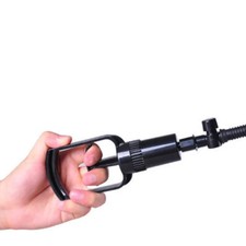 Men Black Massage Care Vacuum Penis Pump Handle Accessories Pull Part Piston UK