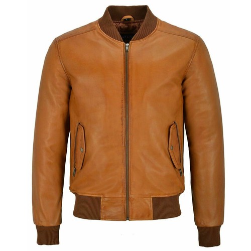 Real soft leather bomber - soft,