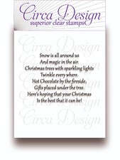 Clear Unmounted Christmas Festive Verse Sentiment Rubber Stamp XMVS81