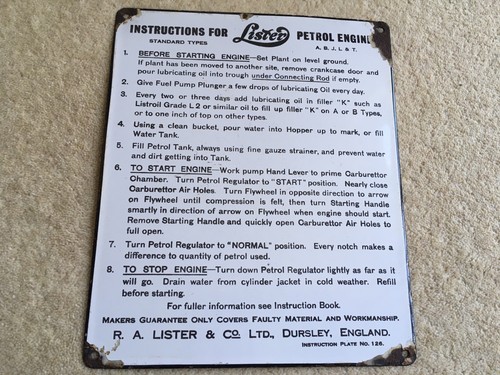 Scarce c1920s era instructions - c1920s,