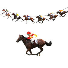 Horse racing banner birthday - racing,