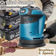Brushless Orbital Sander Cordless Random Orbit Sander For Makita 18V LXT Battery