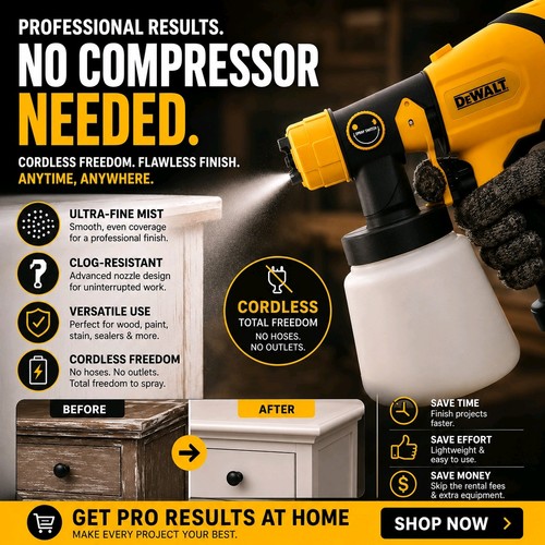 Dewalt 800ml hvlp cordless - 800ml,