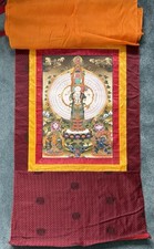 Large Hand painted Brocaded Thangka. 1000 Armed Avalokiteśvara, Tibetan Buddhism