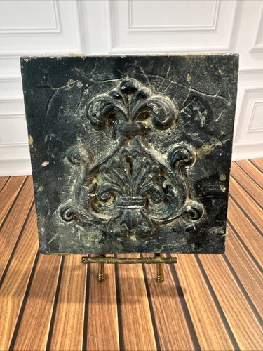 Ornate square relief medallion - ornate,