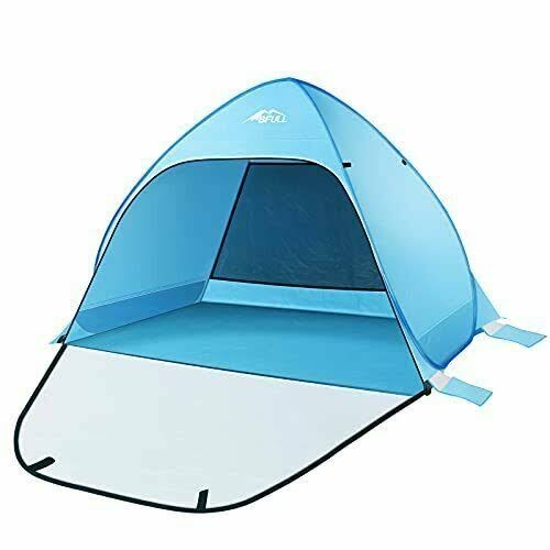 Bfull pop beach tent - up,