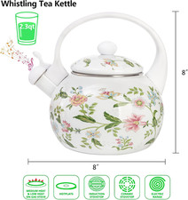 2.3 Quart Vintage Enamel Tea
