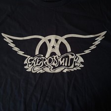 Aerosmith Logo T-Shirt Navy L