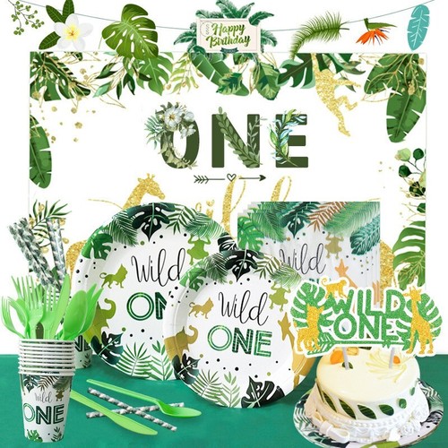 Wild one birthday tableware - wild,