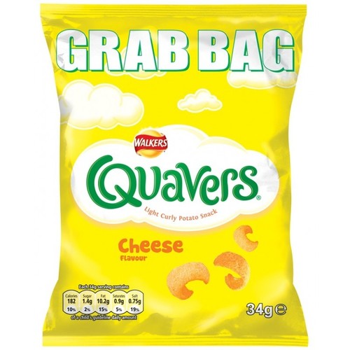 Quavers grab bag 34g full - bag,