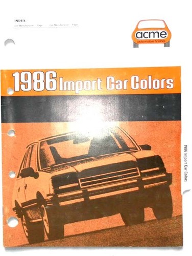 1986 import acme paint - paint, chip