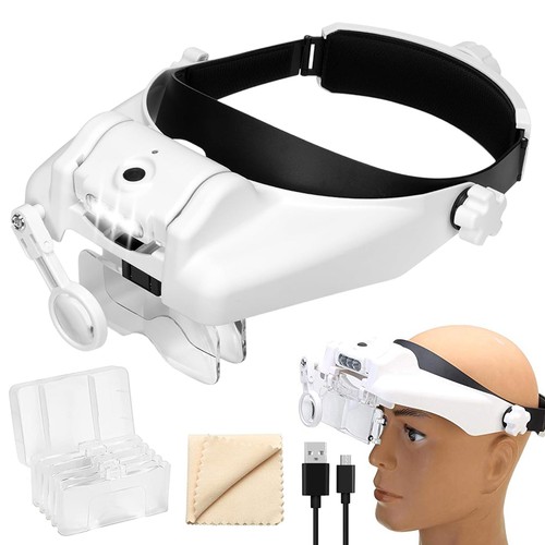 Led jewelers head headband - led,