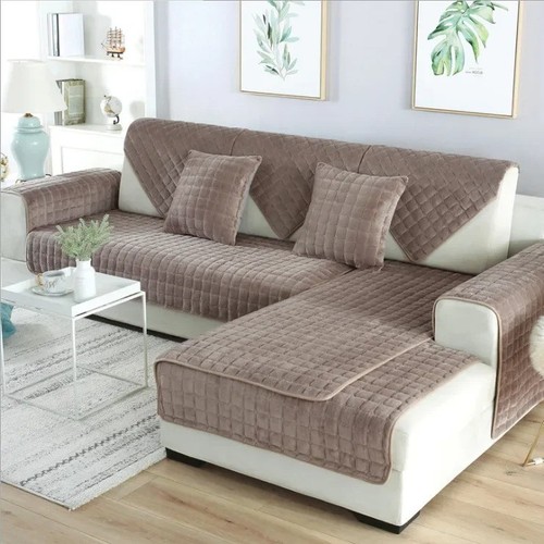 Luxury red flannel sofa - red,