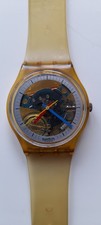 Clear jellyfish swatch watch - clear,