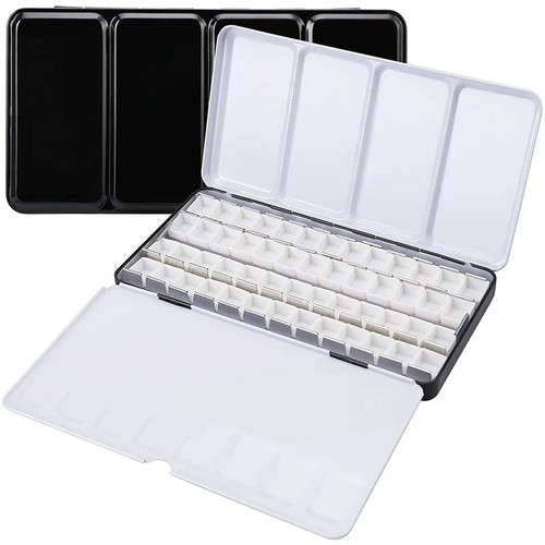 Empty watercolor palette with - palette,