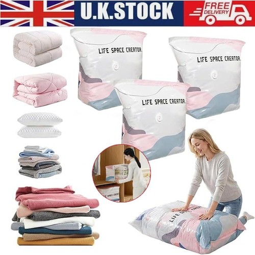 Pump vacuum storage bags - no‑pump,