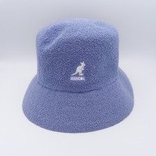 Kangol Bucket Hat Unisex Adult Blue White Towelling Oldskool LL Cool J Bermuda