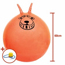 Large Exercise Retro Space Hopper Play Ball Toy Kids Adults Game 60CM With Pump