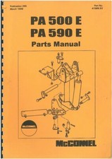 McConnel PA500E & PA590E Parts Manual