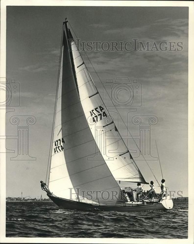 1972 press photo boat racing - boat,