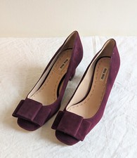MIU MIU burgundy suede pumps - Size 34