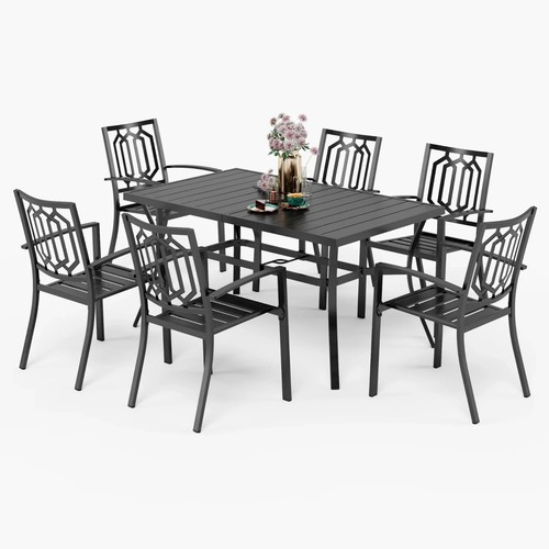 Piece metal outdoor patio - outdoor,