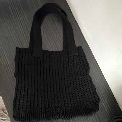 Women black knit fabric - women’s,
