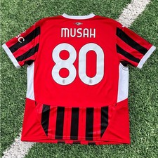 AC Milan Home Shirt 2024/25 PUMA Soccer Jersey MUSAH 80 - New - Men's XL