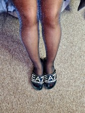 Emporio Armani Flip Flop Sliders Sandals EA7 Size 4UK 