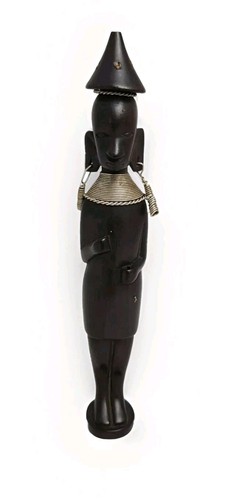African masai figurine - african,