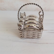 Vintage Cat Napkin Ring X4