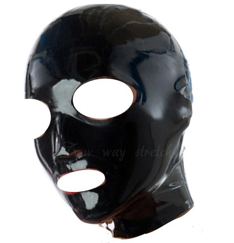 Black latex rubber gummi - black,