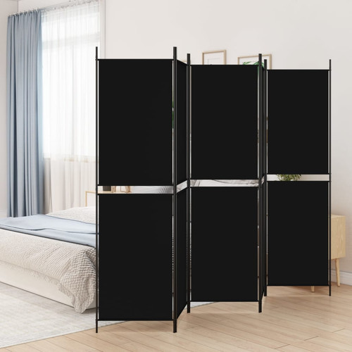 Room divider panel black - room, 5-panel