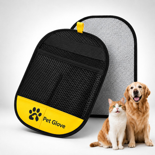 Pet glove hair removal - glove,