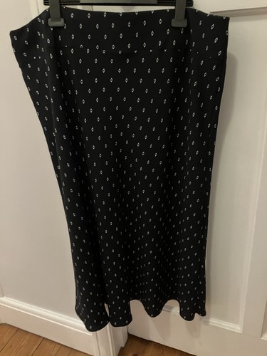 Ladies black lined - lined, skirt