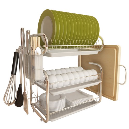 Tier dish drainer rack - dish,