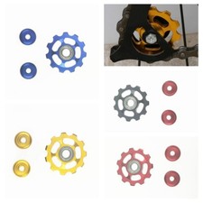 2Pcs Aluminum Mountain Bike Cycle 11T Jockey Pulley Wheel Rear Derailleur Parts
