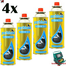 4X BUTANE GAS BOTTLES CANISTERS PORTABLE STOVES COOKERS GRILL HEATERS WEED WAND