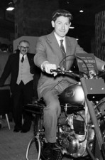 Sammy Miller on a Greaves challenger ISDT bike Motor Show 1960 Car Old Photo