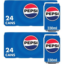 Pepsi Original 24 or 48 x 330ml Cans Refreshing Carbonated Soft Drink
