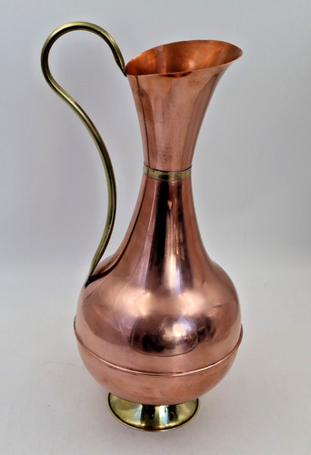 Vintage copper brass ewer - &,