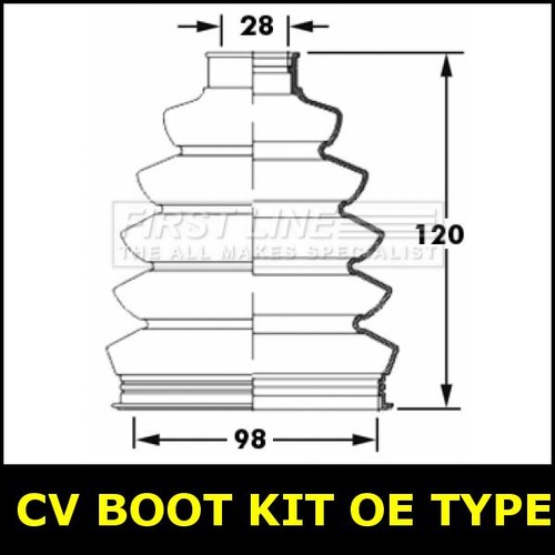 Boot kit type front left - kit,
