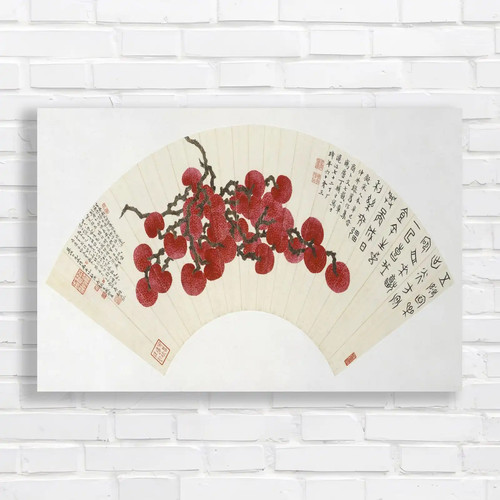 Vibrant chinese blossom canvas - chinese,