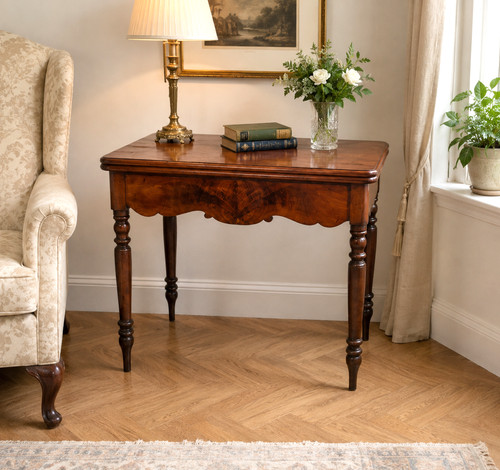Victorian mahogany turnover - mahogany,