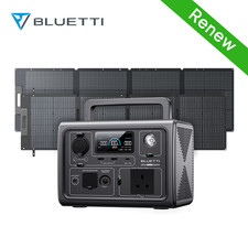 BLUETTI EB3A 268Wh Power Station+Optional 120W/200W Solar Panel for Camping RV